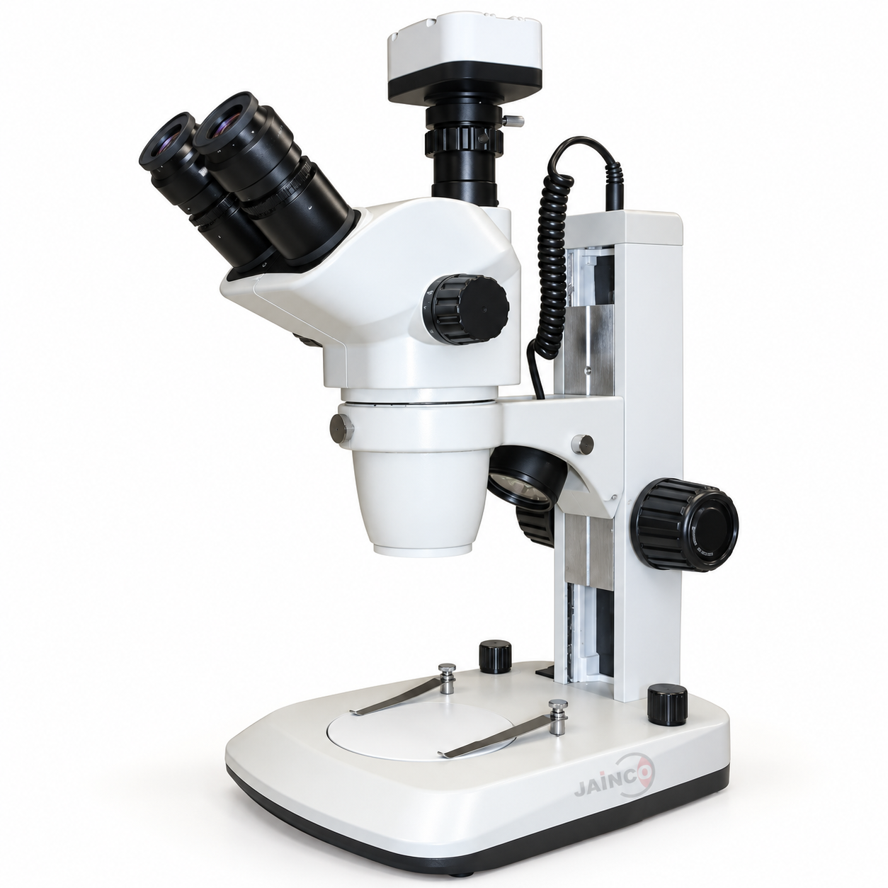 Digital Wide Field Stereo Zoom Trinocular Microscope